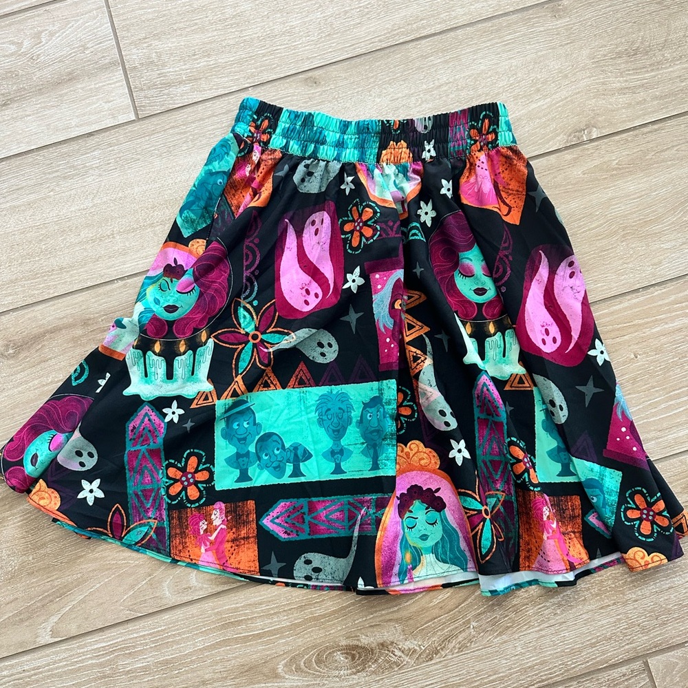 Disney Park Candy Haunted Mansion Women's Midi Skirt NWT - Picture 4 of 4